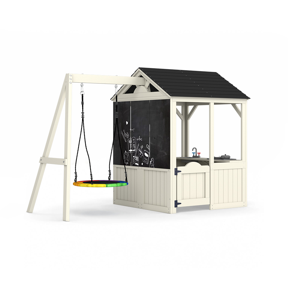 Kids Outdoor Wooden Playset - Budynki ogrodowe Meble Domek dla dzieci