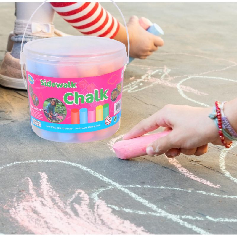 Kids Outdoor Chalkboard - Zmywalna kreda Jumbo Sidewalk Colors dla