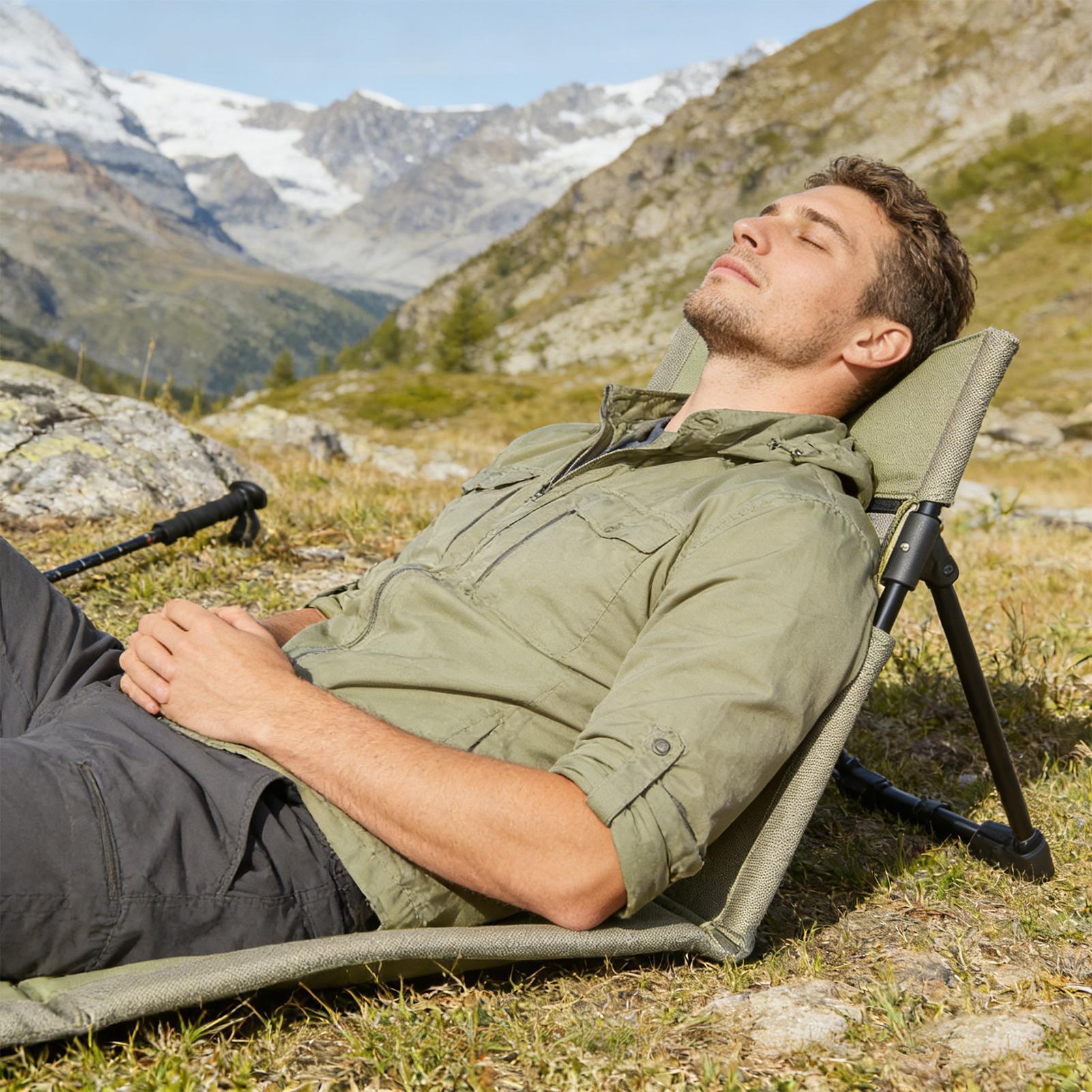 Kids Outdoor Lounger Chair - Leżak plażowy składany materac siedzisko leżak