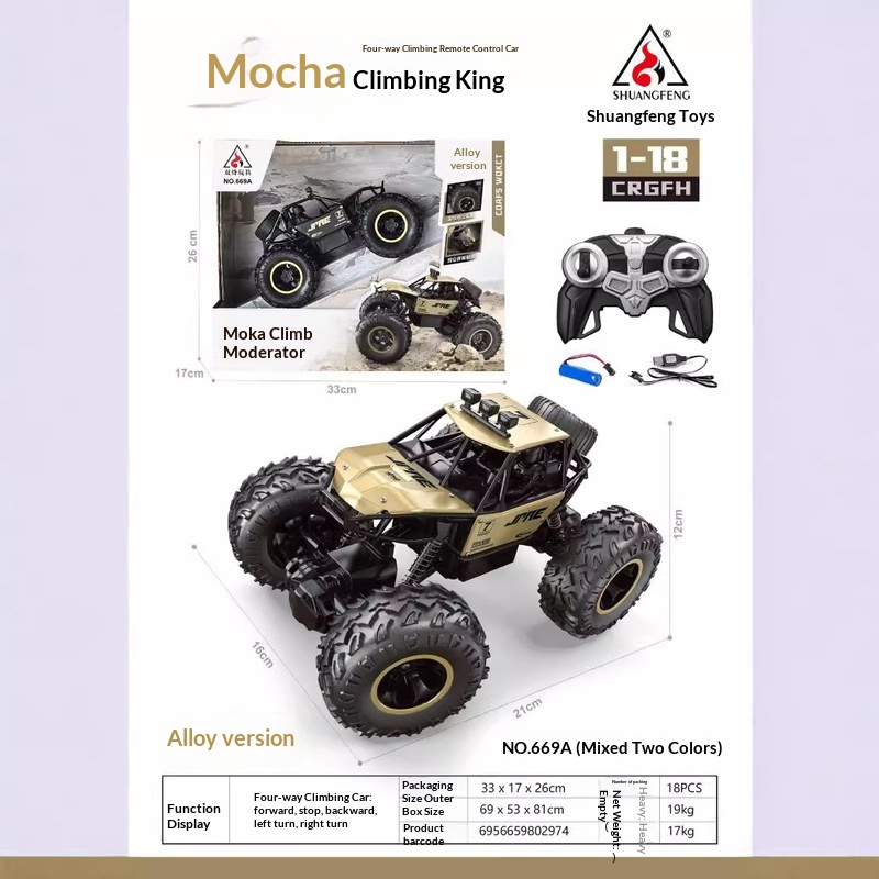 Kids Outdoor Dirt Toys - Zdalnie Sterowany Samochód Terenowy z Odlewu,