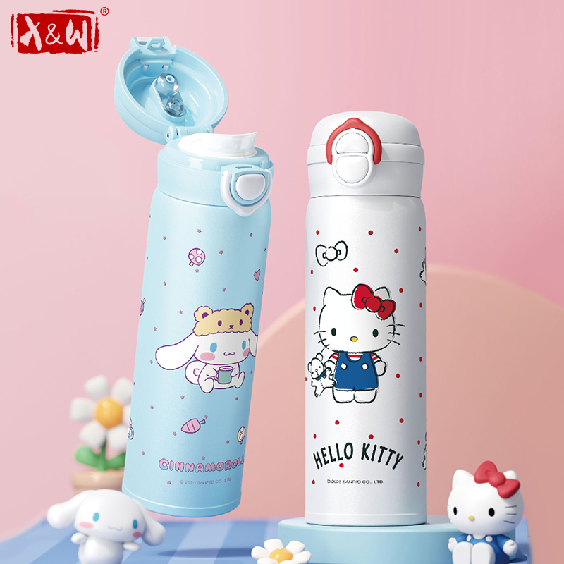 Outdoor Kid Friendly - X&W Termos Sanrio Kuromi Hello Kitty,