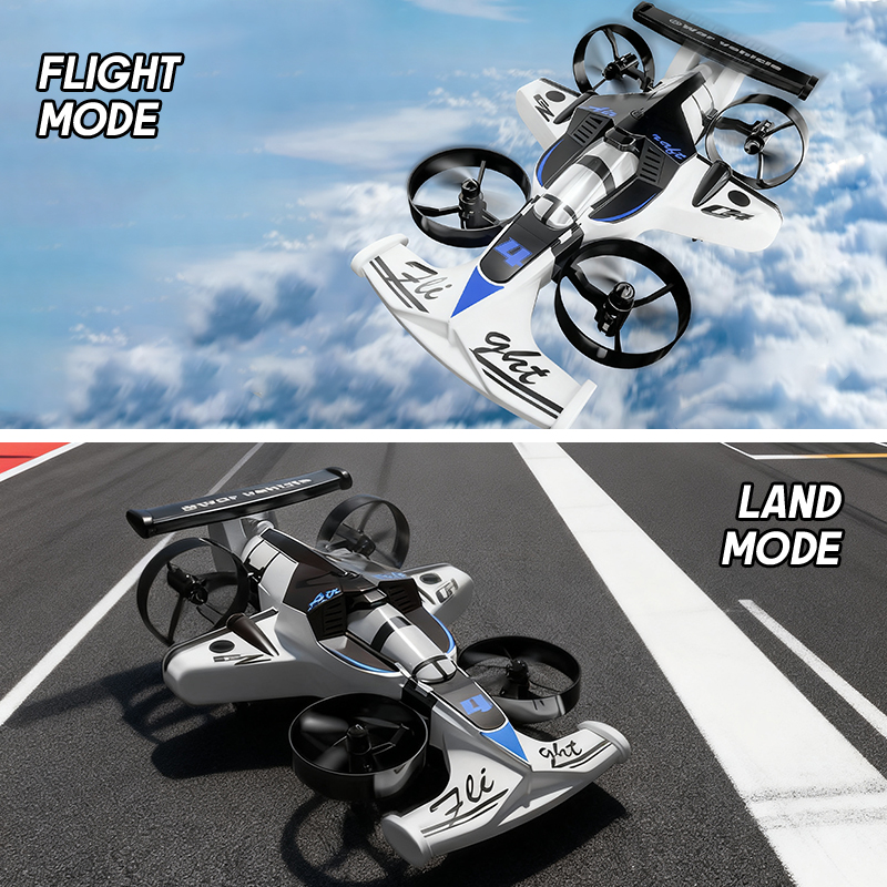 Kids Outdoor Car - Mini Dron 2w1 Samolot-Lekarca Powietrzno-Terenowy 2.4G