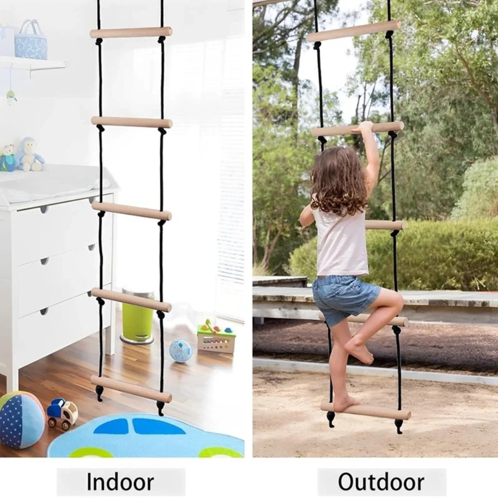 Drewniana drabina linowa do ws – Kids Outdoor Wooden Playset recenzja i cena