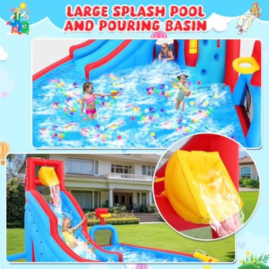 Nadmuchiwany park wodny z zjeż – Kids Outdoor Water Park recenzja i cena