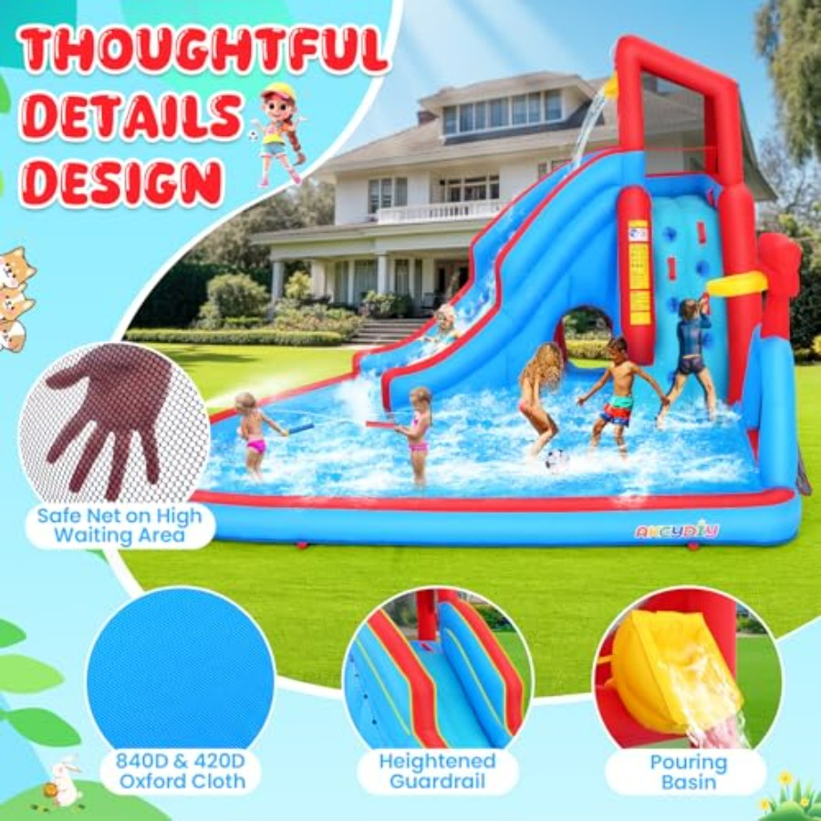 Nadmuchiwany park wodny z zjeż – Kids Outdoor Water Park recenzja i cena