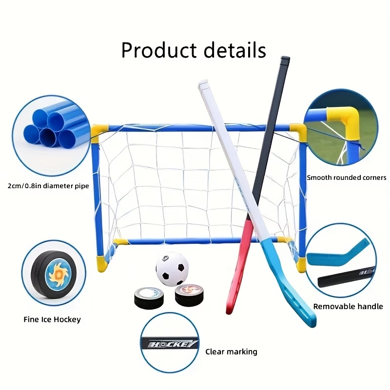Zestaw 2 w 1: bramki do hokeja – Kids Outdoor Hockey Set recenzja i cena