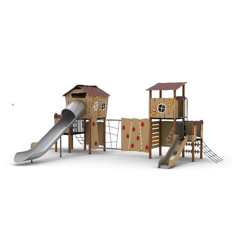 Drewniany zestaw zabawowy na z – Kids Outdoor Wooden Playset recenzja i cena