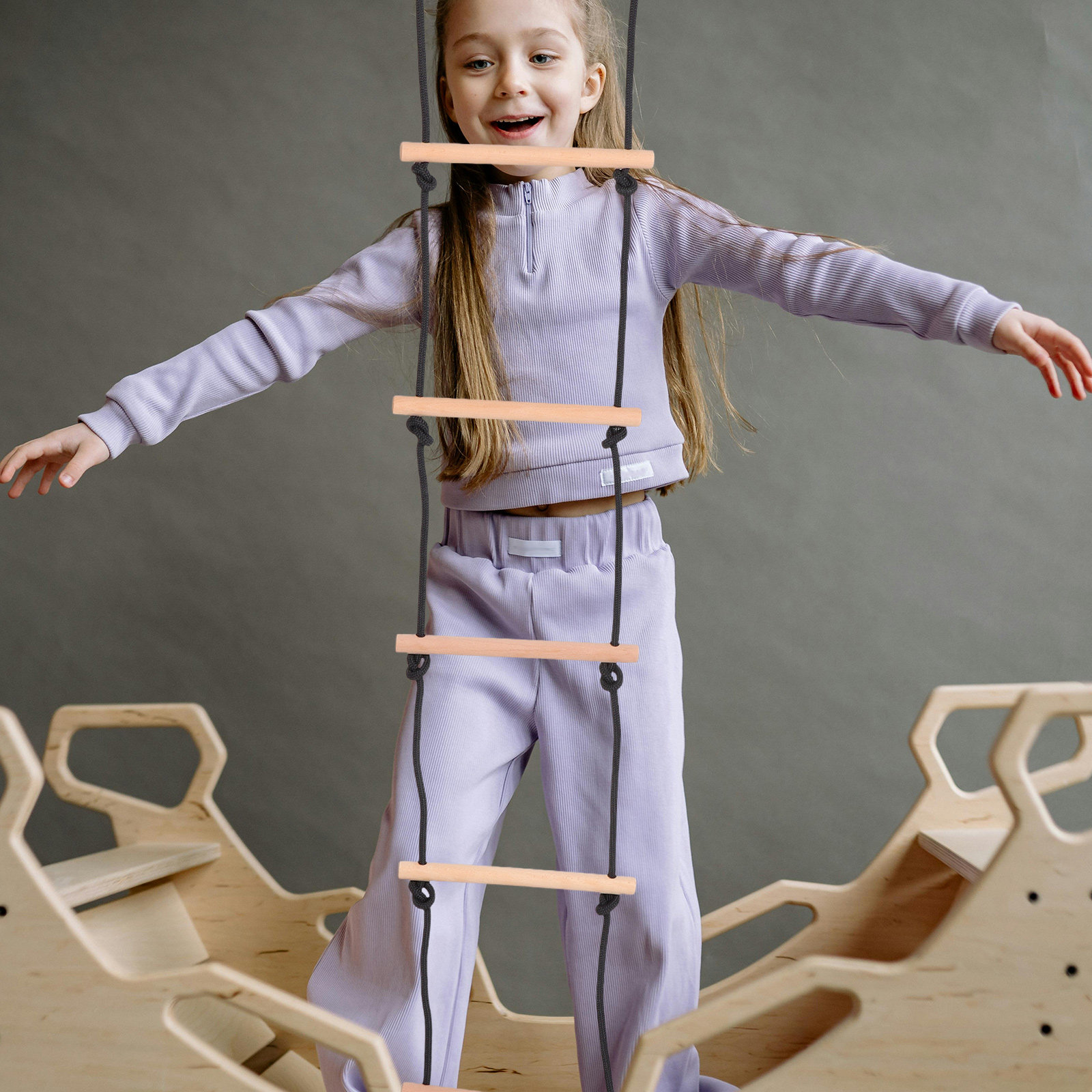 1 zestaw drewnianych elementów – Kids Outdoor Wooden Playset recenzja i cena