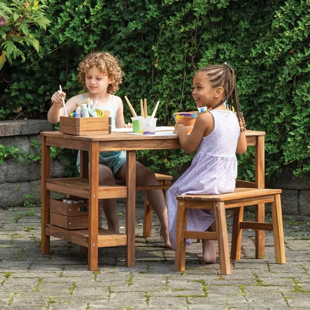Zestaw mebli ogrodowych dla dz – Kids Outdoor Wooden Playset recenzja i cena