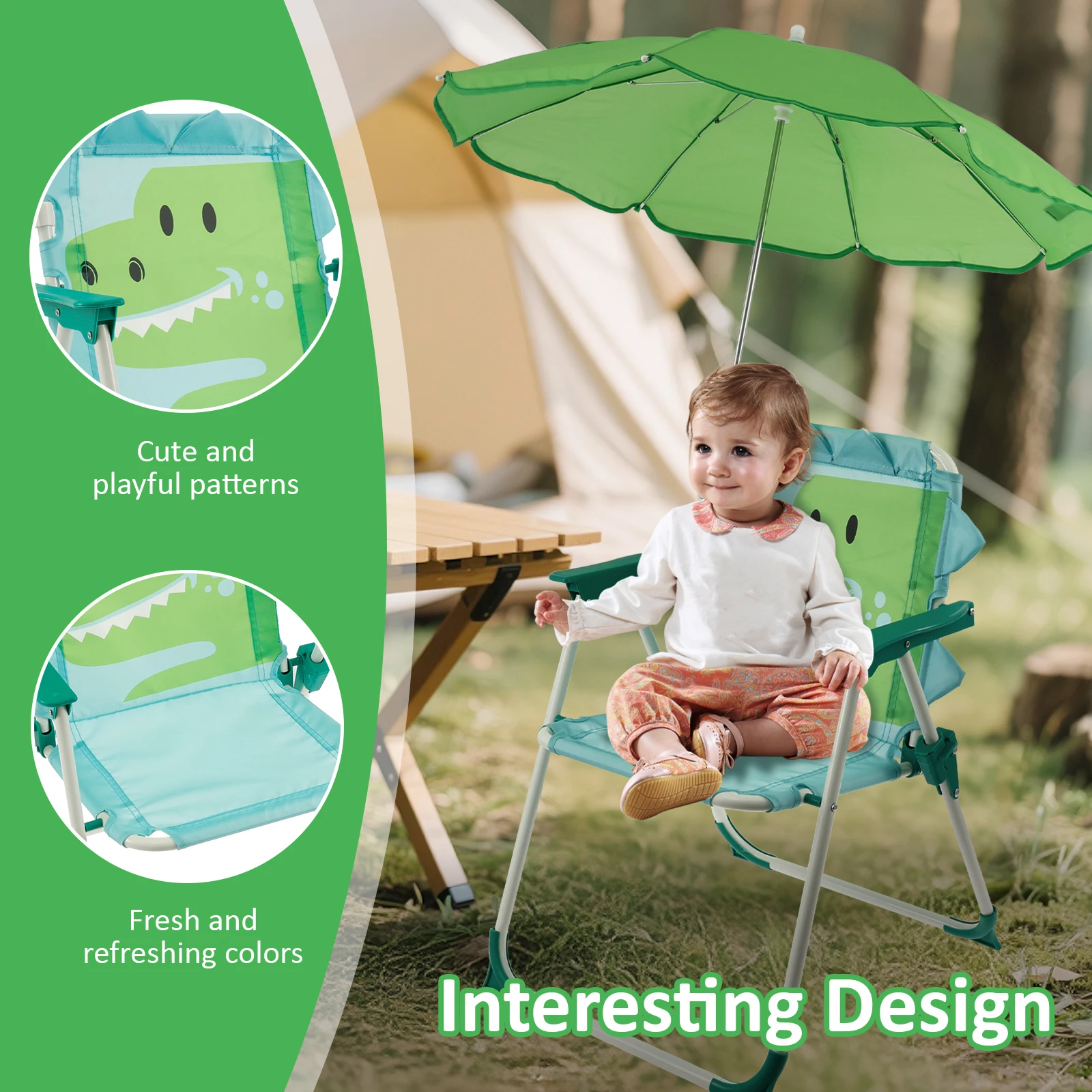 Składane krzesło plażowe dla d – Kids Outdoor Lounger Chair recenzja i cena