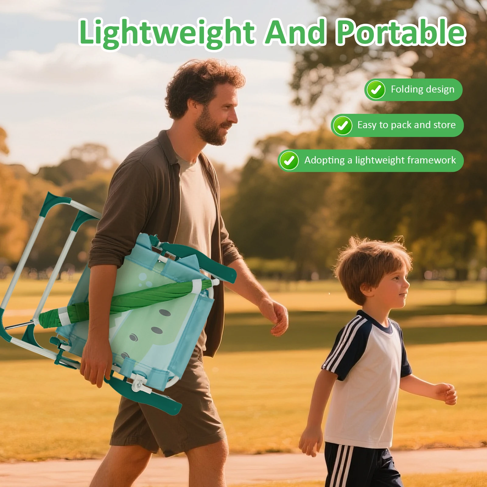 Składane krzesło plażowe dla d – Kids Outdoor Lounger Chair recenzja i cena