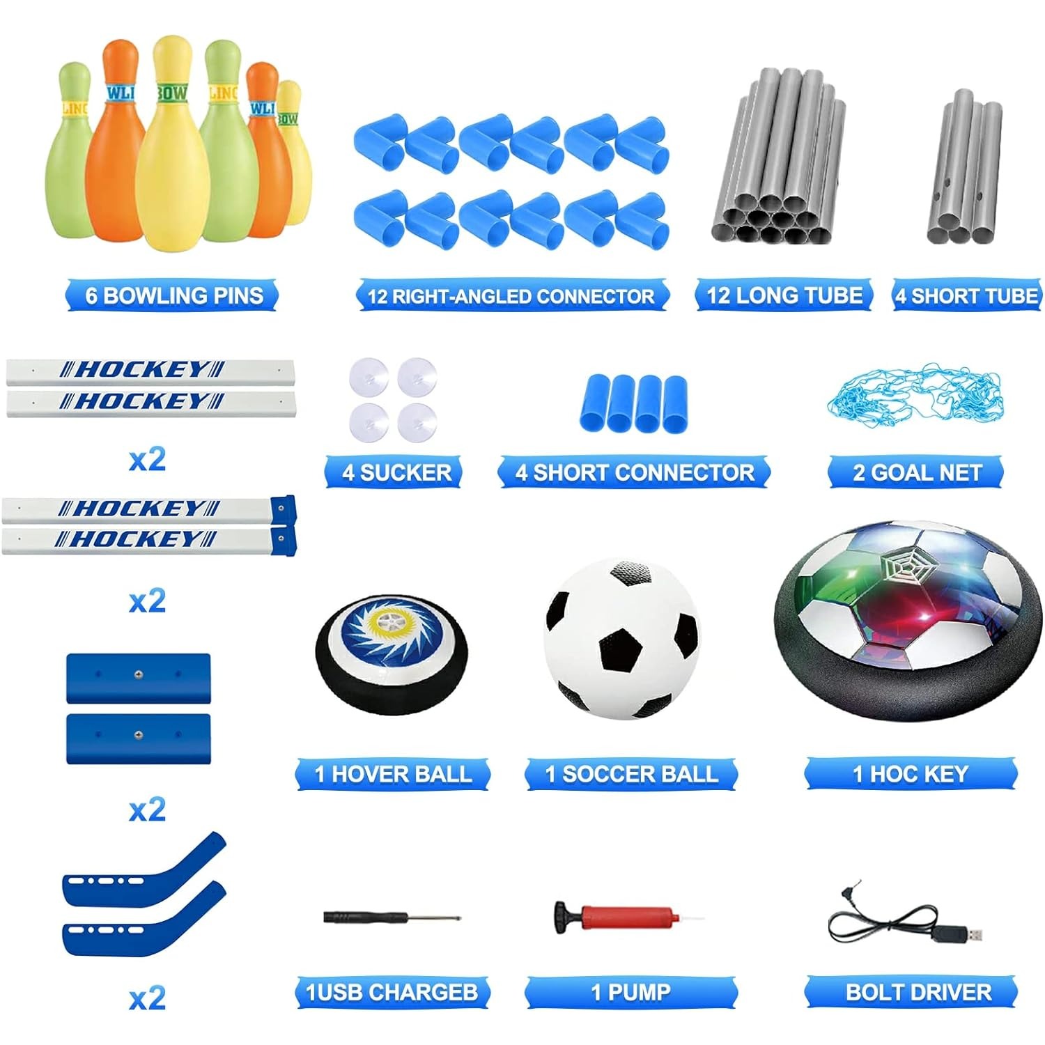3 w 1 Hover piłka nożna hokej  – Kids Outdoor Hockey Set recenzja i cena