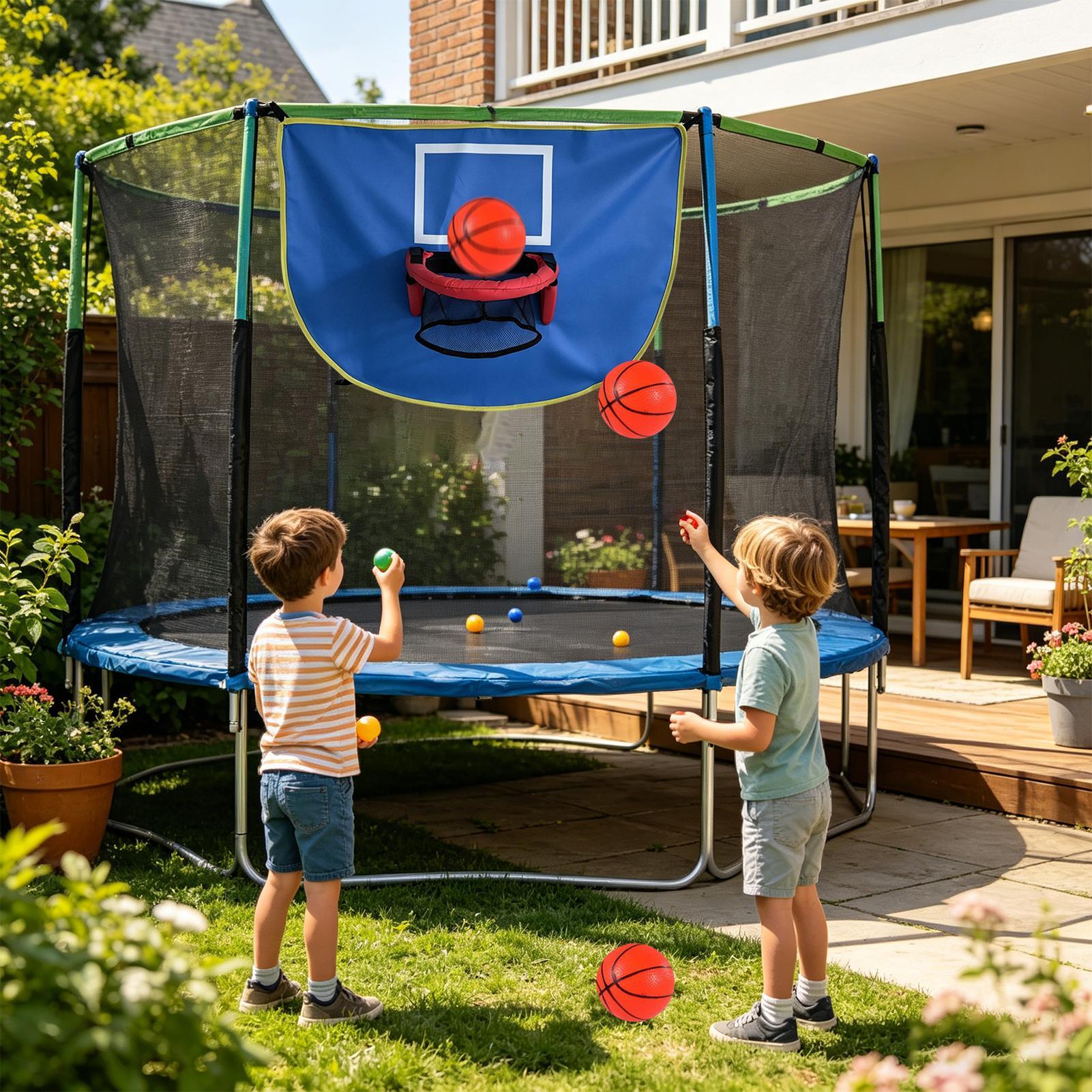 Trampolina z koszem do koszykó – Kids Indoor Outdoor Trampoline recenzja i cena