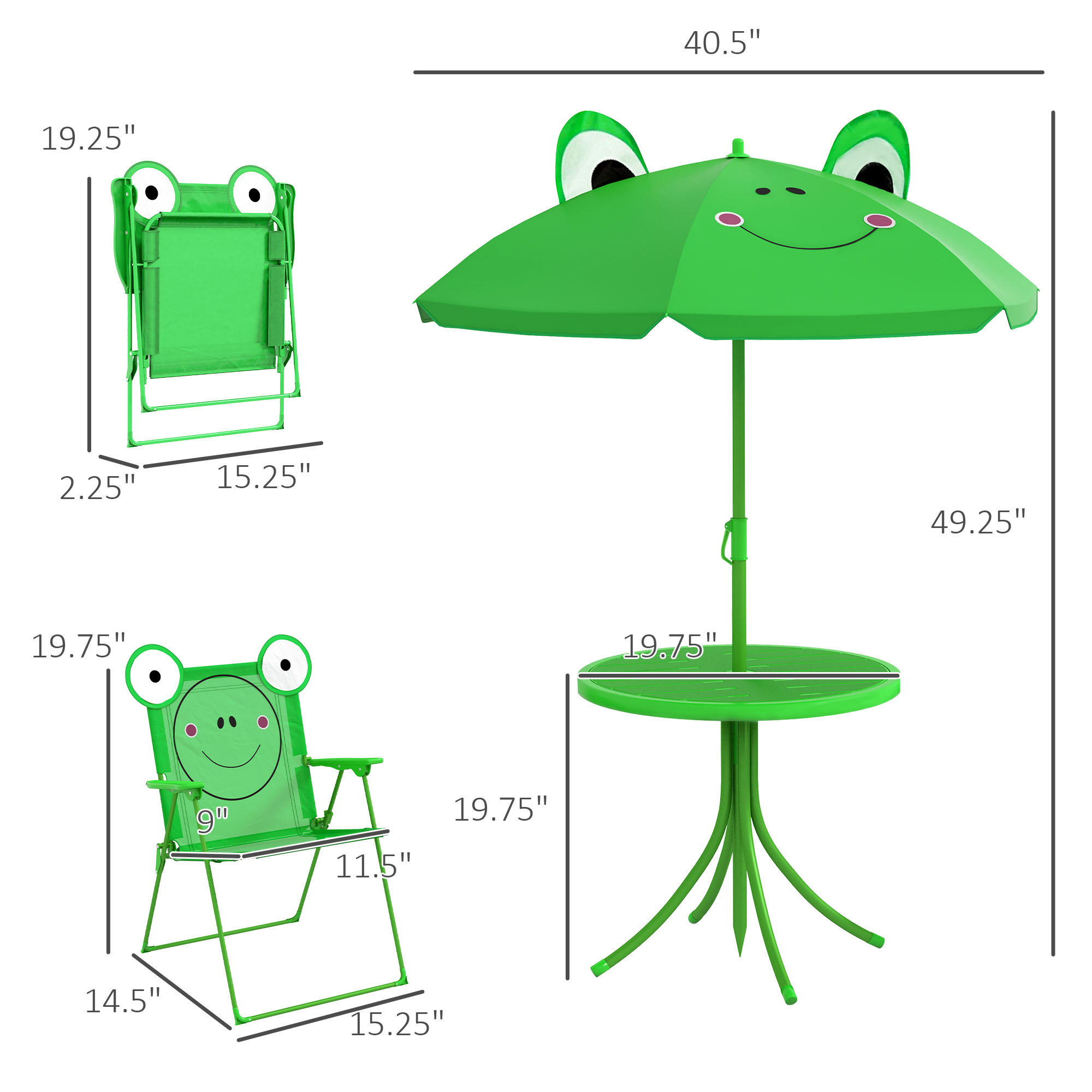 Zestaw stolików i krzeseł dla  – Kids Outdoor Table And Chairs recenzja i cena