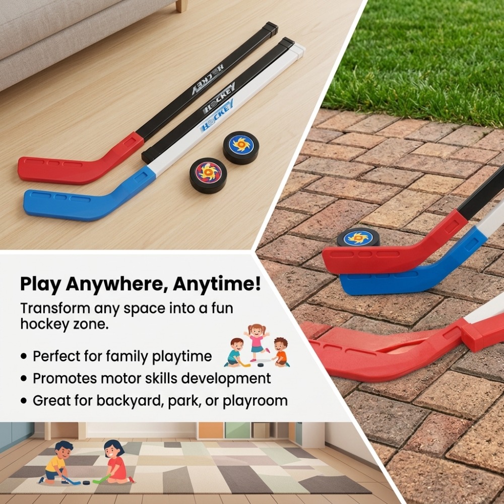 Plastikowa kijka do hokeja 72  – Kids Outdoor Hockey Set recenzja i cena