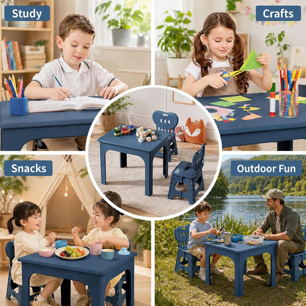 Składany zestaw stół i krzesła – Kids Outdoor Table And Chairs recenzja i cena