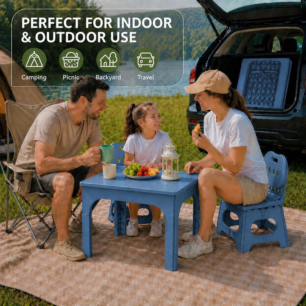 Składany zestaw stół i krzesła – Kids Outdoor Table And Chairs recenzja i cena