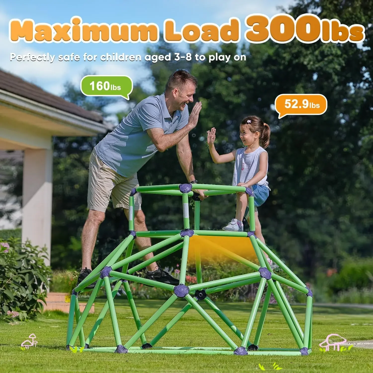 Zupapa Monkey Bars Climbing Do – Kids Outdoor Jungle Gym Dome recenzja i cena