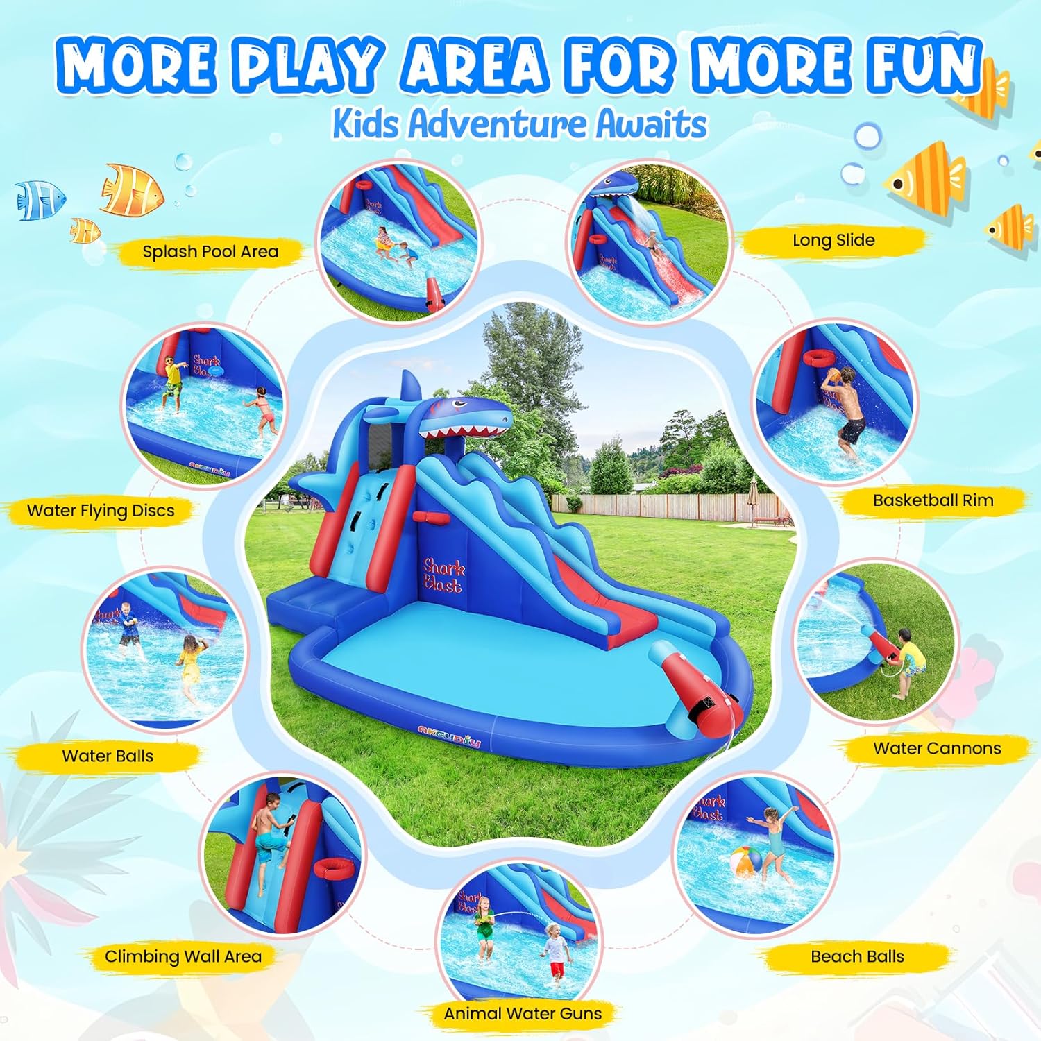 Nadmuchiwany park wodny dla dz – Kids Outdoor Water Park recenzja i cena