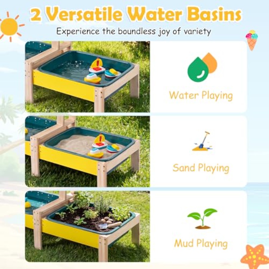 Zestaw do zabawy na zewnątrz d – Kids Outdoor Wooden Playset recenzja i cena