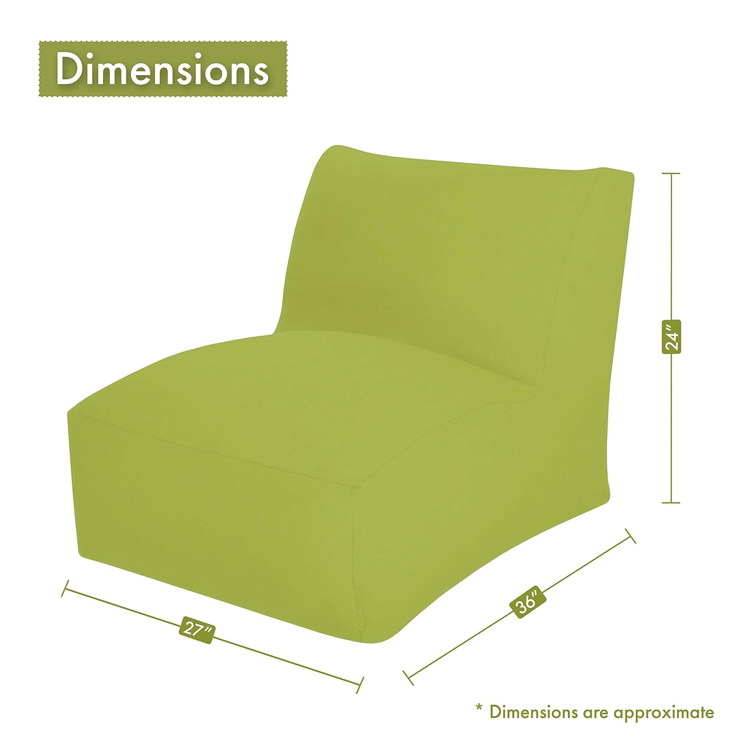 Duży fotel typu pufa dla doros – Kids Outdoor Bean Bag Chair recenzja i cena