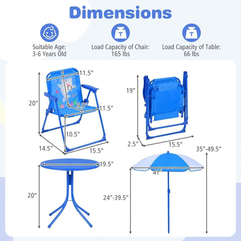 Dziecięcy zestaw piknikowy na  – Kids Outdoor Table And Chairs recenzja i cena