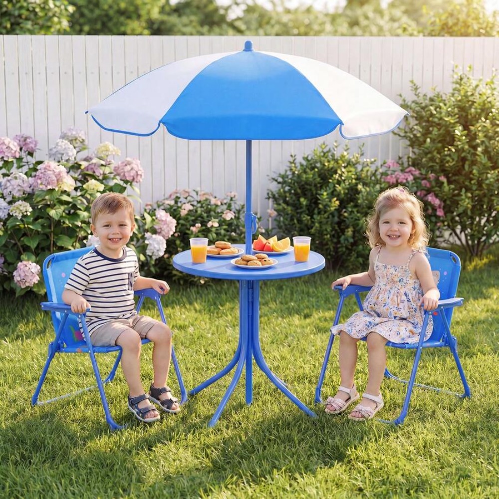 Dziecięcy zestaw piknikowy na  – Kids Outdoor Table And Chairs recenzja i cena